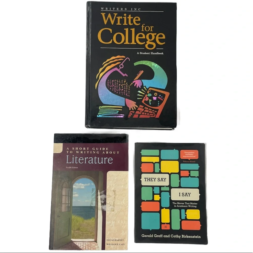 College Writing Book Bundle They Say I Say Write For College Lit Guide / Office